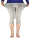 Passionate Adventure Premium Soft Light Comfy Fit Bamboo Capri Pants Under Dress Leggings For Women Regular and Plus Size