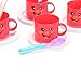 ThinkMax Kids Play Tea Set Toy with Cake for Children Tea Party Pretend Play Game with Cute Smiley Face Design (24 Pieces)