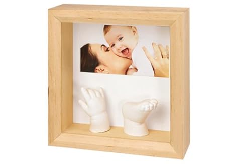 Woww Baby 3D Baby Casting Kit with Photo Frame, White