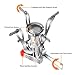 Etekcity Ultralight Portable Outdoor Backpacking Camping Stove with Piezo Ignition (Orange, 1 Pack)