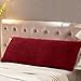 Reafort Ultra Soft Sherpa Body Pillow Cover/Case with Zipper Closure 21"x54" (Red, 21"X54" Pillow Cover)