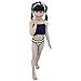 Jastore 3pcs Baby Girls Bikini Suit Navy Striped Swimsuit Swimwear Bathing Clothes (3-4 Years)