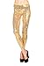 Just One Women's Embellished All Over Sequin Sparkle Dance Leggings