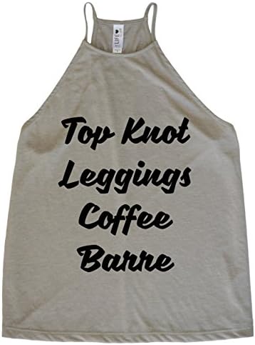 Life By Lexie Top Knot Leggings Coffee Barre Women's Workout Tank Top (Medium)