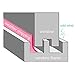 TBWHL Shower Door Bottom Seal Strip Silicone Rubber Sealing Sticker 16 Feet Translucent for Glass Sliding Doors/Shower Enclosures, Self-Adhesive Dust/Noise Proof Weatherstrip (35mm)