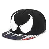 Xuzirui Venom Spider Hip Hop Hats Cool Flat Eaves Baseball Hoods Cotton Cap Snapback Hat (Black)