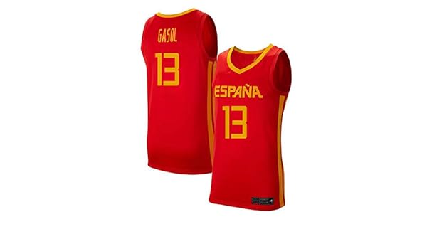 K&Q Camiseta Niño Marc Gasol Selección Española de Baloncesto Rojo ...