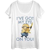 Despicable Me Minion Eye on You Womens Graphic Scoop Neck