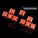 RUNSTAR Backlit Translucent Keycaps for Cherry MX Mechanical Keyboard (9 Pcs/Set, Orange)