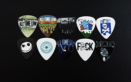 All Time Low Guitar Picks Medium Gauge 10 pack Bass Plectrum