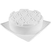GLEAVI Silicone Spiral Flower Cake Mold 1-Piece Non-Stick Baking Tray Creative Pudding and Candy Mold for Home Baking for Cake Decorating and Desserts