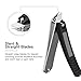 BESTOPE Nail Clippers Set with Catcher,No Splash Fingernail & Toenail & Slant Edge 3PCS Nail Cutter Trimmer Set with Metal Case,Stainless Steel,Good Gift for Women and Men