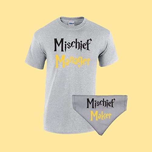 Hufflepuff House gift pack - Hogwarts Marauders Map inspired T-shirt and Dog bandana