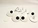 Sassy Bears 18mm Flat Comic Safety Eyes for Bear, Doll, Puppet, Plush Animal and Craft - 5 Pairs