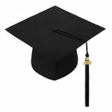 Unisex Adult Graduation Cap with Tassel 2016&2017 Year Charm-Matte