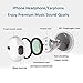 Earphones, Amorral Microphone Earbuds Stereo Headphones Noise Isolating Headset Made Compatible iPhone 7/7 Plus iP8/8Plus/X Earphones,Support All System