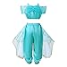 Pettigirl Girls Blue Sequin Classic Princess Dress Up Costume Outfit , 130cm