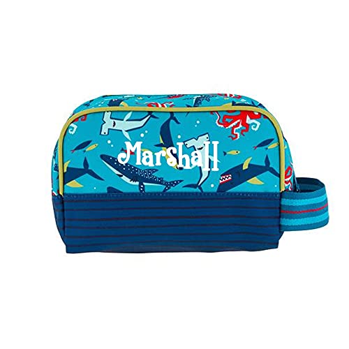Stephen Joseph Toiletry Bag - Personalized Shark Travel Bag - Kids Organizing Bag