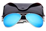 ANMIX Aviator Polarized Sunglasses for Men & Women with Eyeglasses Case - UV 400
