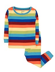 Leveret Boys Girls Kids Striped Two Piece Cotton