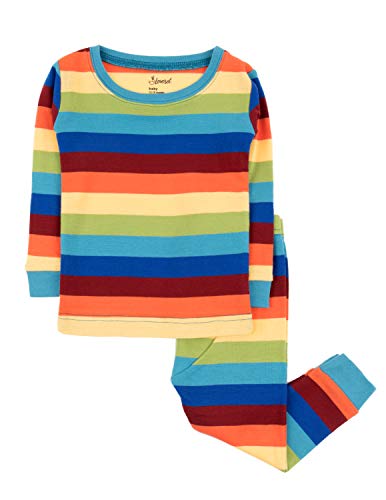 Leveret Boys Girls Kids Striped Two Piece Cotton