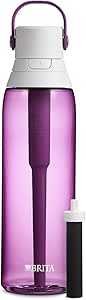 Brita Plastic Water Filter Bottle, 26 oz, Orchid