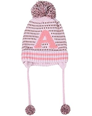 Baby Boys Girls Beanie Letter Cotton Hat children Print Knitting Hats