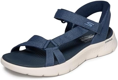 Donna Go Walk Flex Sandal Illuminate Slip-In ALLENATRICE, Navy Textile, 37 EU