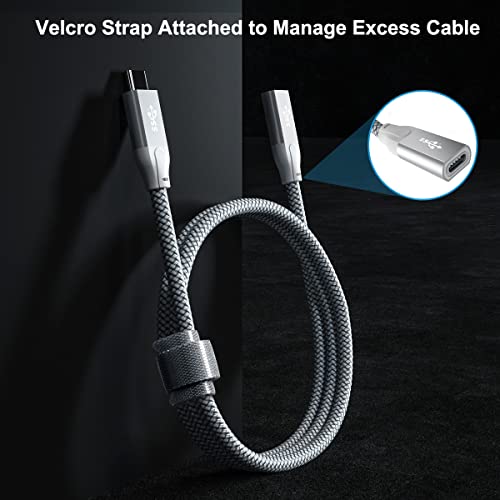 Basesailor USB Type C Extension Cable 3.3FT 2Pack,USBC 3.1 Gen 2 10Gbps