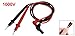 uxcell 1000V Banana Connector Detachable Threaded Tip Multimeter Probe Test Lead without Cover Black Red Pair