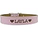 Custom Catch Personalized Dog Collar – Engraved Soft Leather in XS, Small, Medium or Large Size, ID Collar, No Pet Tags or Embroidered Namesthumb 1