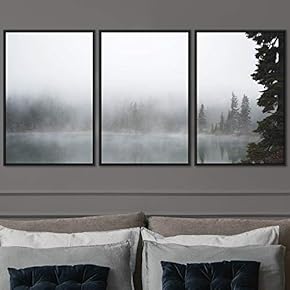 signwin 3 Piece Framed Canvas Wall Art Foggy...