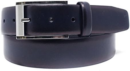 Riverside Men’s Classic Sleek Dress Belt - 100% Italian Leather - Top Grain, Color Safe on Dress Pants.