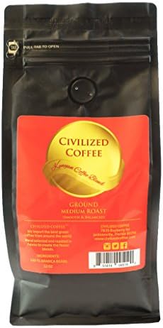 Medium Roast Ground Coffee African Kenyan AA Blend, Arabica Beans, CIVILIZED COFFEE