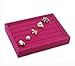 KLOUD City ® Hot Pink Velvet 5 Rows Ring Organizer Display Case
