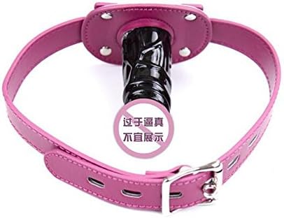 YSTR Adjustable Leather Collar with Open Mouth Stick