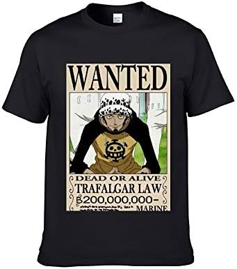 ICOSSATA T-Shirt Animation ONE Piece Wanted Monkey D. Luffy A XS S M L XL XXL XXXL Adult Unisex Crew