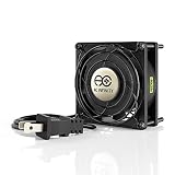 AC Infinity AXIAL 8025, Muffin Fan, 120V AC 80mm x 25mm High Speed, for DIY Cooling Ventilation Exhaust Projects