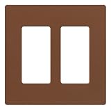 Lutron SC-2-SI ClaroTwo-gang Wallplate Sienna