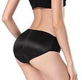 ChongErfei Butt Lifter Padded Panty | Enhancing Body Shaper for Women | Seamless (L fit 27.5-29inch waistline, Black)