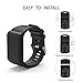 XIHAMA Replacement Band for Garmin Vivoactive HR, Silicone Replacement Fitness Bands Wristbands with Metal Clasps for Garmin Vivoactive HR GPS Smart Watch Strap (Black)