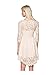 CA Fashion Women's 3/4 Sleeve Twinset 2 PCs Lace Asymmetrical Hem Dress