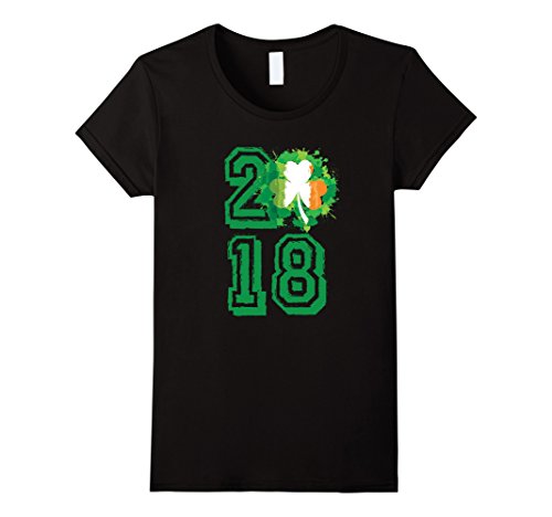 Womens 2018 Irish Flag T-Shirt Joyous New Beginnings Gift Tee Medium Black Womens 2018 Irish Flag T-Shirt Joyous New Beginnings Gift Tee Medium Black