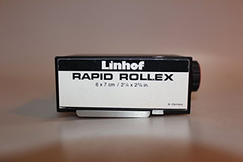 Linhof Rapid-Rollex 45 slide-in rollfilm magazine, 10 exp. 2 1/4 in. / 6x7 cm on rollfilm 120