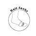 MABUA Black Women Seamless Toe Topper Liner Socks 4 Pairs.