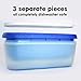 SUMO Ice Cream Containers for Homemade Ice Cream - 1 Storage Container for Freezer, 1.5 Quart, Blue