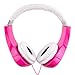 Peanuts HP2-03080 Kid Safe Over-The-Ear Headphone with Volume Limiter, Pink and White by Sakar