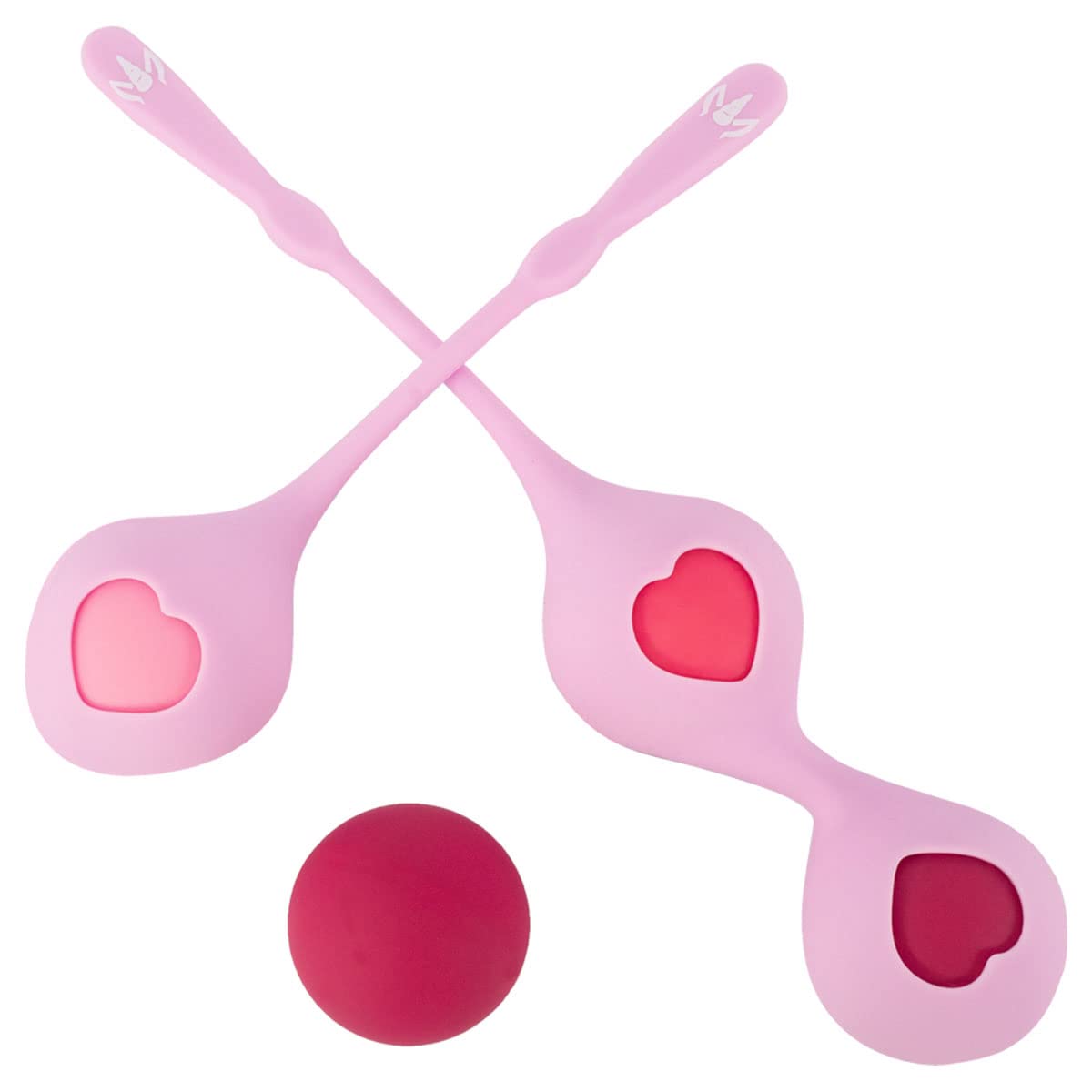 Kandid® Kegel Ball Set – 6 Progressive Silicone Weights for Pelvic Floor Training (35g, 50g, 65g, 80g, 95g, 110g) | Waterproof & Body-Safe for Bladder Control & Postpartum Recovery | Pink
