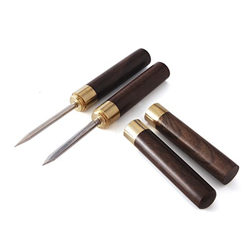 2Pcs Edelstahl Puer Nadel Tee Messer Tee Nadel Ice Pick f¨¹r brechen Piecing Kuchen Ziegel (Schwarzes Holz) – Bild 6