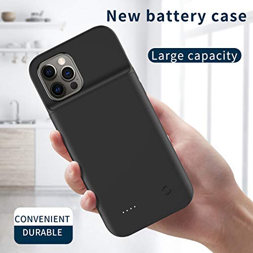 iPhone 12 & iPhone 12 Pro Battery Case LUOWAN 6800mAh Slim Portable